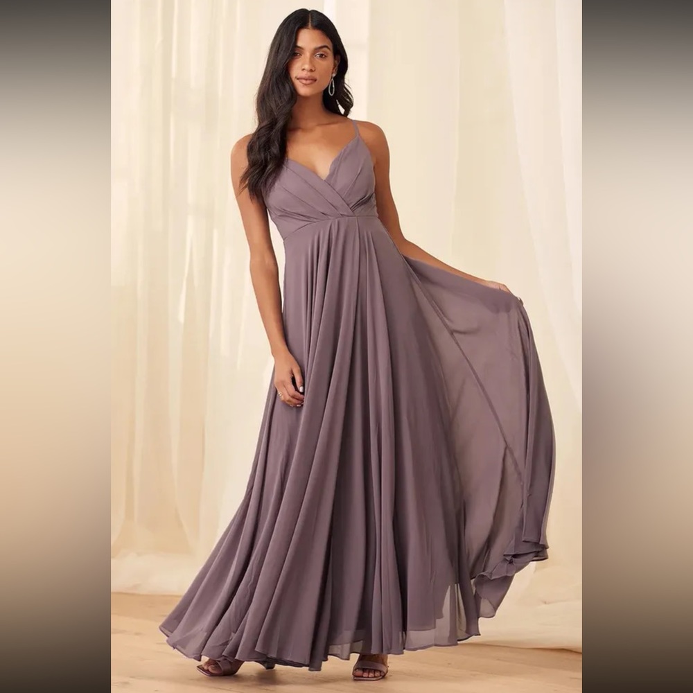 All About Love dusty purple maxi dress NWT
